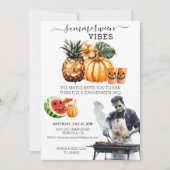 Summerween BBQ-feest Zomer zwembadfeest Kaart (Voorkant)