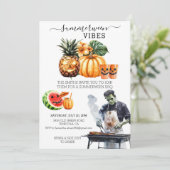 Summerween BBQ-feest Zomer zwembadfeest Kaart (Staand voorkant)