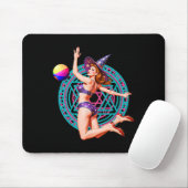 Summerween Beach Ll Pin-up Y Witch Halloween Magic Muismat (Met muis)