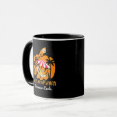 Summerween Beach Pompoen Skelet Grappig Halloween Mok (Voorkant links)