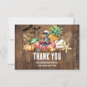 Summerween Birthday Party Summer and Halloween Bedankkaart (Voorkant)