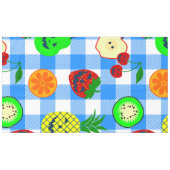 summerween blauwe halloween jack o'lantern fruit tafelkleed (Voorkant (Horizontaal))