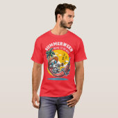 Summerween Botten Om Wild Skeleton Raglan Honkbal T-shirt (Voorkant volledig)