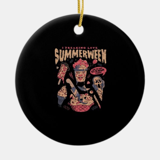 Summerween Classic Meme Keramisch Ornament (Voorkant)