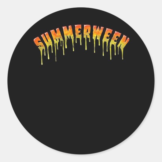 Summerween Classic Ronde Sticker (Voorkant)