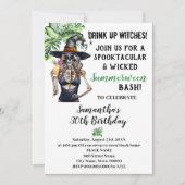 Summerween Drink Up Witches Pool Birthday Party Kaart (Voorkant)