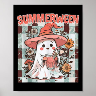 Summerween Funny Halloween Herfst Trending Design Poster