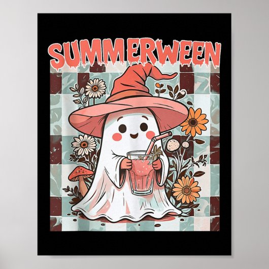 Summerween Funny Halloween Herfst Trending Design  Poster (Voorkant)
