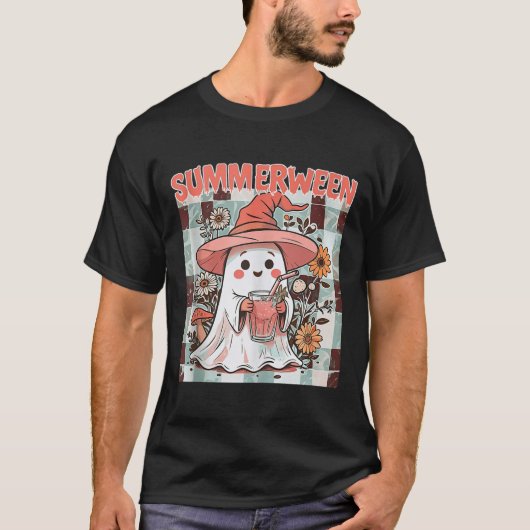 Summerween Funny Halloween Herfst Trending Design T-shirt (Voorkant)