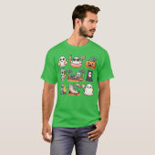Summerween Ghost Pumpkin Summer Halloween Spooky S T-shirt (Voorkant volledig)