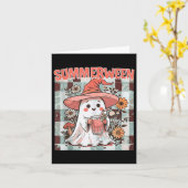 Summerween Grappige Halloween Herfst Trendy Design Kaart (Gele Bloem)