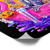 Summerween Grappige Skeletten Halloween Drijvend Z Poster (Hoek)