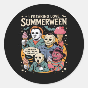 Summerween Griezelige Zomer Summerween Feest Hallo Ronde Sticker