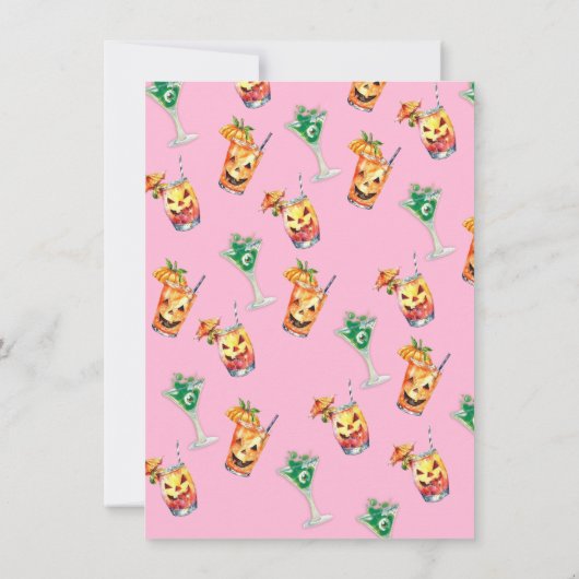 SummerWeen Halloween Beach Skelet Kaart (Achterkant)