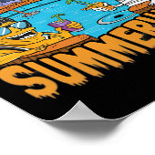 Summerween Halloween Griezelig Monster Voor Mannen Poster (Hoek)