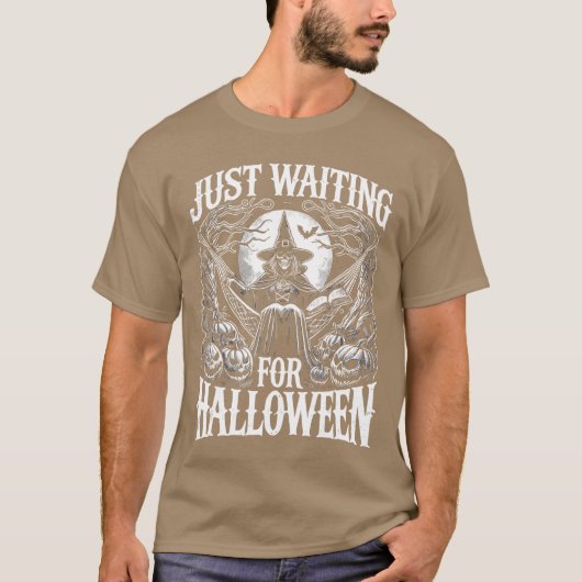 Summerween Halloween Summer Just Waiting For Hallo T-shirt (Voorkant)