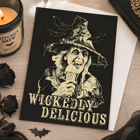 Summerween Heks met IJsspooky Goth Briefkaart