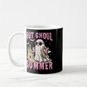 Summerween Hot Ghoul Summer Funny Schattige Ghost Koffiemok (Links)