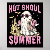 Summerween Hot Ghoul Summer Funny Schattige Ghost  Poster (Voorkant)