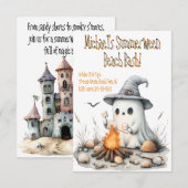 Summerween Kinder Beach Party Invitation Kaart (Voorkant / Achterkant)