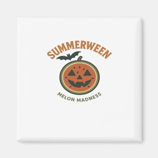 Summerween Madness - Spooky Watermelon Classic Magneet (Voorkant)