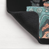 Summerween Mermaid Skeleton Beach Flamingo Hallowe Muismat (Hoek)