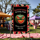 Summerween Party Watermelon Jack op Lantern Spooky Spandoek