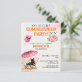 Summerween Poolparty Zomer Halloween Goth (Staand voorkant)