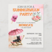 Summerween Poolparty Zomer Halloween Goth (Voorkant)