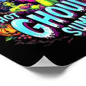 Summerween-sfeer Grappig hete spook Summer-skelet Poster (Hoek)