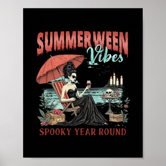 Summerween-sfeer Griezelig het hele jaar door Chil Poster (Voorkant)
