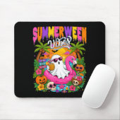 Summerween-sfeer griezelig spookstrand zomer muismat (Met muis)