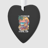 Summerween-sfeer Halloween-skelet Ornament (voorkant)