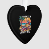 Summerween-sfeer Halloween-skelet Ornament (voorkant)