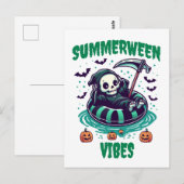 Summerween Sfeer – Reaper Relaxed Briefkaart (Voorkant / Achterkant)
