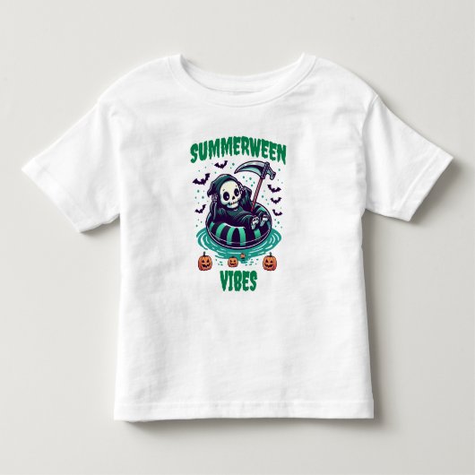 Summerween Sfeer – Reaper Relaxed Kinder Shirts (Voorkant)