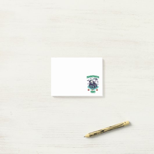 Summerween Sfeer – Reaper Relaxed Post-it® Notes (Op bureau)