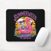 Summerween Sfeer Skelet Flamingo Griezelige Hallow Muismat (Met muis)