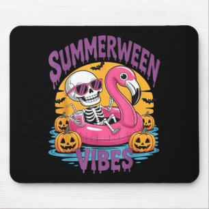 Summerween Sfeer Skelet Flamingo Griezelige Hallow Muismat