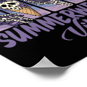 Summerween Sfeer Skelet Geest Strandfeest Hallowee Poster (Hoek)