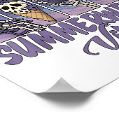 Summerween Sfeer Skelet Geest Strandfeest Hallowee Poster (Hoek)