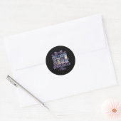 Summerween Sfeer Skelet Geest Strandfeest Hallowee Ronde Sticker (Envelop)