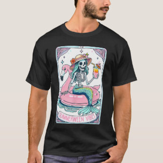 Summerween Sfeer Skelet Zeemeermin Tarot d Zomer T-shirt