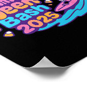 Summerween SH 2025 Skeleton Beach Party Halloween Poster (Hoek)