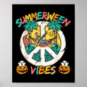 Summerween Skeleton Chill Out op het strand met Su Poster (Voorkant)