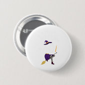 Summerween Skeleton Flamingo Halloween Summer Girl Ronde Button 5,7 Cm (Voorkant /achterkant)