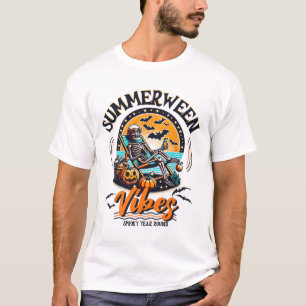 Summerween Skeleton Spooky Jaar Rond Zomer Hallo T-shirt