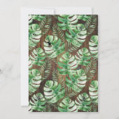 Summerween Skeleton Tropical Halloween Birthday Kaart (Achterkant)