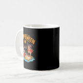 Summerween Skeleton Witch Funny Summer Halloween Koffiemok (Voorkant links)