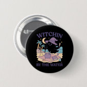 Summerween Strand Halloween Geest Ronde Button 5,7 Cm (Voorkant /achterkant)